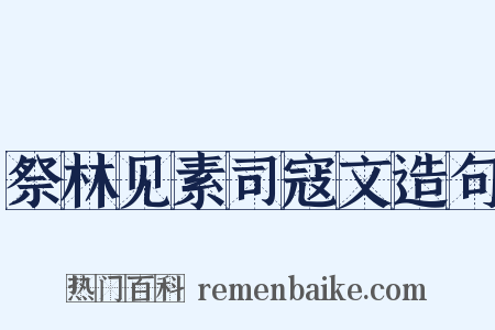 祭林见素司寇文造句是什么意思的图片
